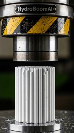 Chalk vs Hydraulic Press 😳 Dust Explosion! #satisfying #crush #oddlysatisfying #asmr #powder