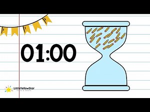 Back to School Style Game Timer – 1 Minute Countdown Timer For Kids With Bell Warning