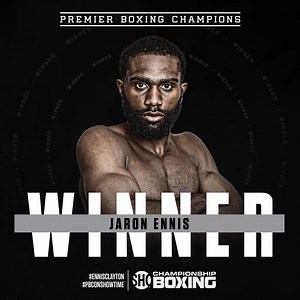 Jaron Ennis makes short work of Custio Clayton, stopping him by impressive KO in RD2 of their IBF Welterweight Title Eliminator! #EnnisClayton #CharloCastano2 up next! | Premier Boxing Champions