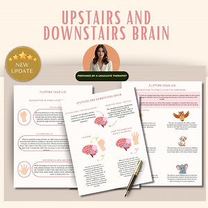 Flipping Your Lid, Emotional Regulation, Hand Model of the Brain Worksheet, Coping Skills, Emotions, Upstairs and Downstairs Brain - Etsy