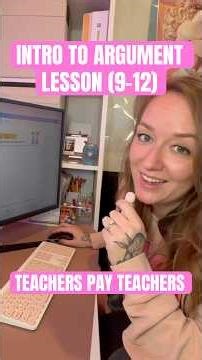 Intro to Argument Lesson for High School ELA | Clear, Student-Friendly & Ready-to-Use