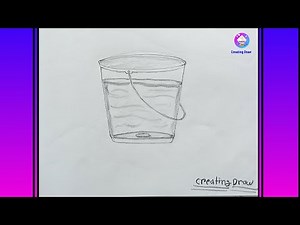Easy Bucket Drawing | Simple Sketch Tutorial Step-by-Step 🎨