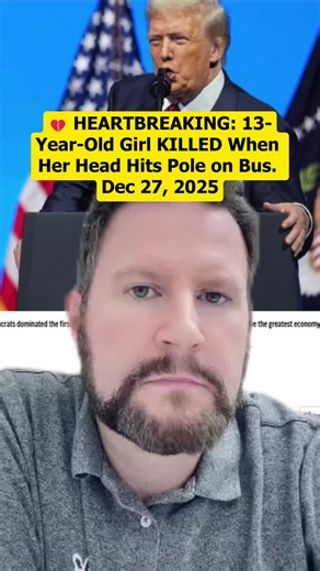 💔 HEARTBREAKING: 13-Year-Old Girl KILLED When Her Head Hits Pole on Bus. 😢 #tragedy #teen #brazil #news #accident