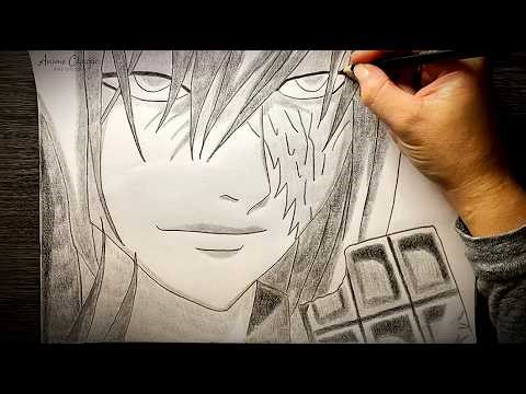 Mello Graphite Art | Death Note Shading Process