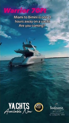 Voyage miami to Bimini yacht rentals Boatmania #bachelorettemiami