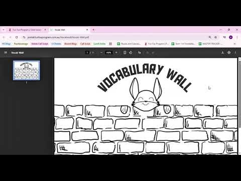How to access Vocabulary Wall?