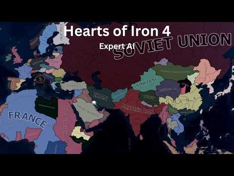 Hearts of Iron 4 Expert AI - HOI4 Timelapse
