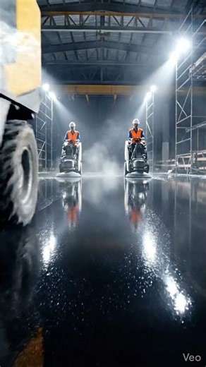 Watch professionals transform this epoxy floor 🔥