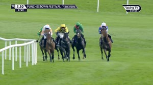 Echoes In Rain cruises to victory in the Grade 1 Coolmore N.H. Sires Mogul Irish EBF Mares Champion Hurdle! A superb performance from this mare and another success for the formidable Mullins Townend partnership 👏 | Punchestown