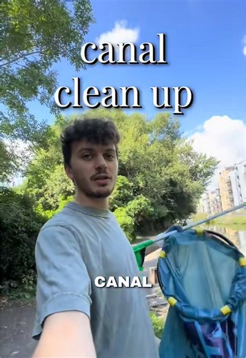 Back when I was Cleaning Up by the Side of Canal… #makechange #litterpicking #trashpicking #foru #cleaningup