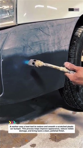 Plastic Bumper Restoration with Heat Tool | Satisfying Repair Process