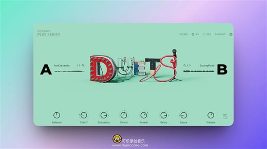 【可乐原创音乐】Native Instruments Play Series Duets v2.0.1 混合声合成器音色