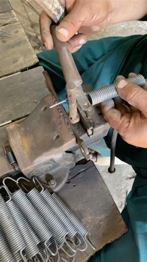 Spring Hooks Making by Hand | Spring Manufacturing Process #shortvideo #shorts