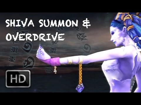 Shiva Aeon Summon Scene & Diamond Dust Overdrive | Final Fantasy X HD Remaster
