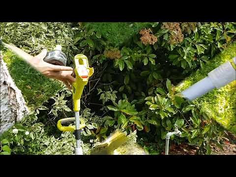 Test coupe bordure sur Batterie 18v Ryobi ONE+