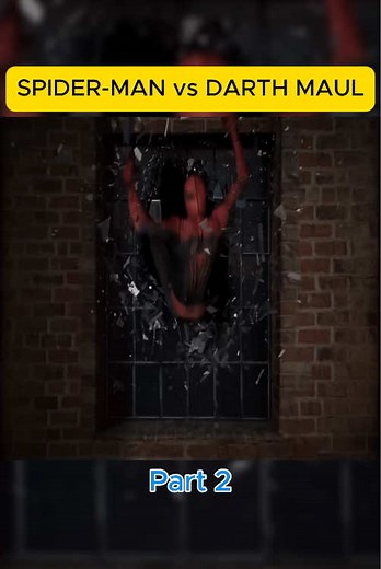 SPIDER-MAN vs DARTH MAUL P2 #spiderman #drathmaul #fyp #viral