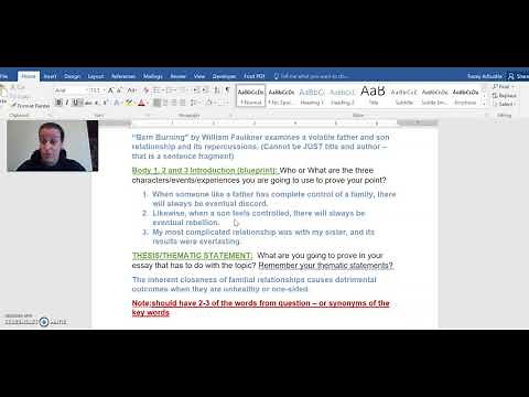 ELA 30-1 Introductory Paragraph for a Personal Response Essay