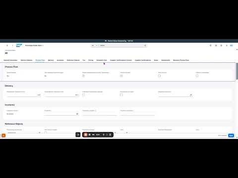 Création d'une commande d'achat dans SAP S4HANA Public Cloud DRAFT