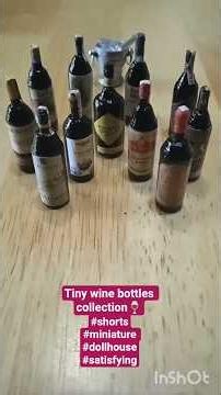 Tiny wine bottles collection