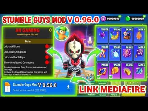 Stumble Guys Mod Apk v0.96 Latest Version 2026 - Unlock All Skins & Emot Abilities