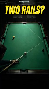 You won't believe this two-rail path 🤯 #learnbilliards #trickshot
