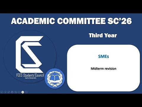 SMES midterm revision part 1