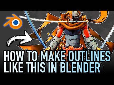 HOW TO MAKE OUTLINES IN BLENDER // Bold Line Work // The Solidify Modifier