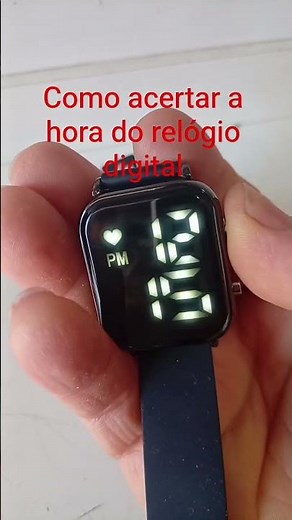 como acertar hora do relógio digital