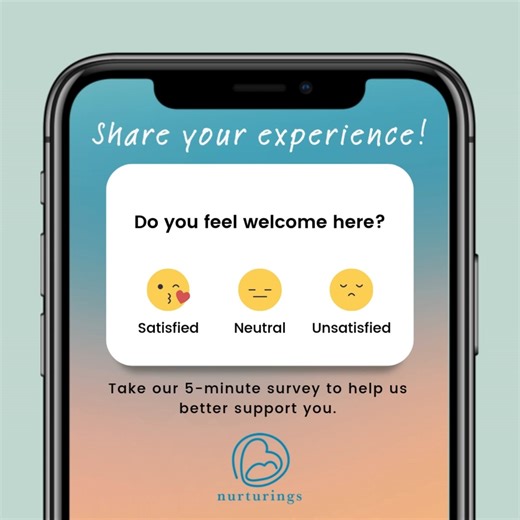 Your voice matters. Spend 5 minutes with us so we can show up better for you. Does Nurturings make an impact on parenting? Take the 5-minute survey and help us answer this important question! https://questionpro.com/t/AR2IoZy1Ce We’re research-based, so we share what we know helps families flourish. But that’s just the first part of the equation - only you can tell us how we’re doing! What’s helpful? What’s missing? Let us know here: https://questionpro.com/t/AR2IoZy1Ce Thank you! #nurturings | 