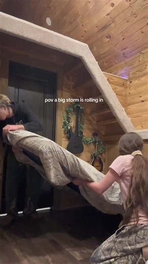 high wind = bed downstairs | storms