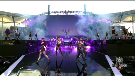 【英雄联盟】全球总决赛开场表演-K/DA女团单曲首发 超燃现场