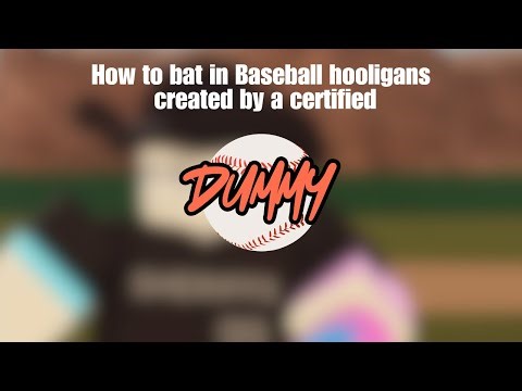 How to bat In BaseBall Hooligans #baseballhooligans #baseball #roblox