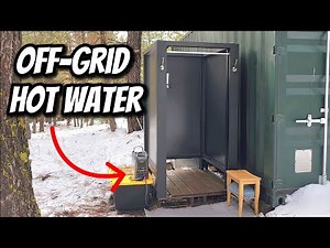 Simple DIY Outdoor Shower in the Woods - BougeRV Hot Water Heater