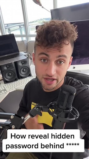 How to reveal hidden #passwords behind #asterisks.