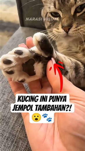 Wow! Jempol Ekstra di Kaki Kucing?! 😲