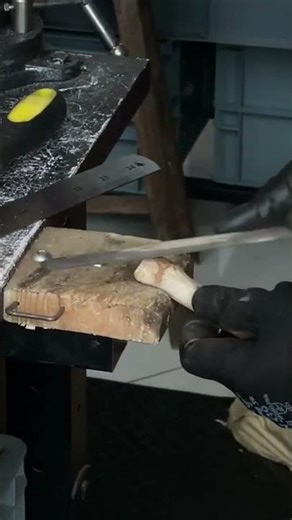 the process of sanding wood manually on a wooden craft#tools