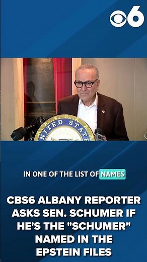 Sen. Chuck Schumer on if his name is in the Epstein files