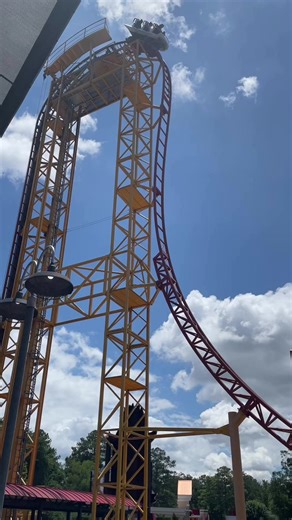 Beyond vertical drop. #rollercoaster #travel | In The Loop