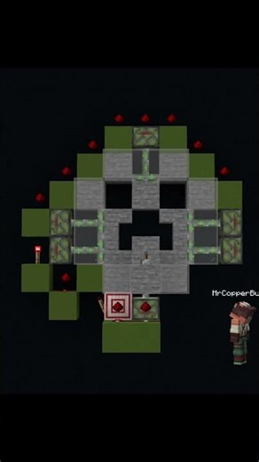 Cheap creeper door #redstone #minecraft #mctutorial #gaming #doors