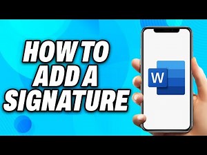 How to Add a Signature to a Word Document (2025) - Easy Fix
