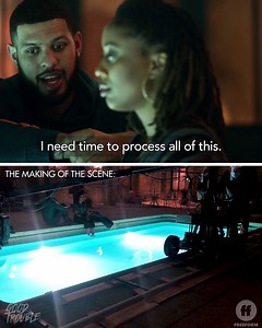 Magic on and off-screen! Behind the scenes of how this heartbreaking moment from the Spring Finale was shot. _____________ Watch Malika say goodbye in Freeform's Good Trouble, now streaming on Hulu. | Good Trouble