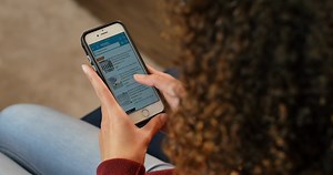 Over Shoulder Shot Of Shopping Online With Stock Footage SBV-338238445 - Storyblocks