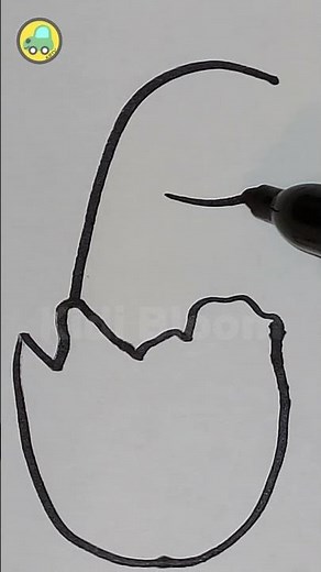 How to Draw a Baby Brontosaurus in an Egg