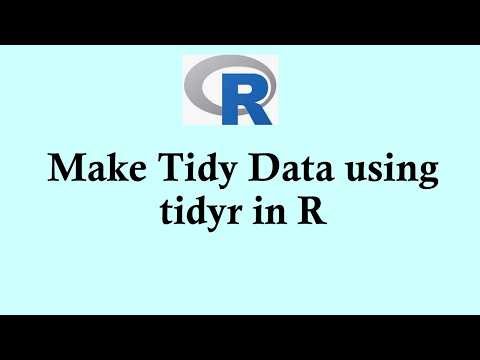 R programming tutorial | Make tidy data using tidyr
