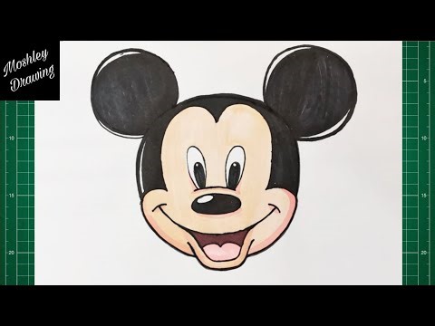 How to Draw Mickey Mouse Face