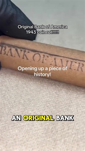 Opening up a piece of history! #coinroll #steelpenny #coins #findingmoney