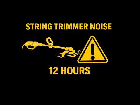 12 Hours String Trimmer Sound Effect for Sleep, Focus, or Relaxation (Black Screen)