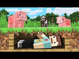 Minecraft but I'm Buried Alive..