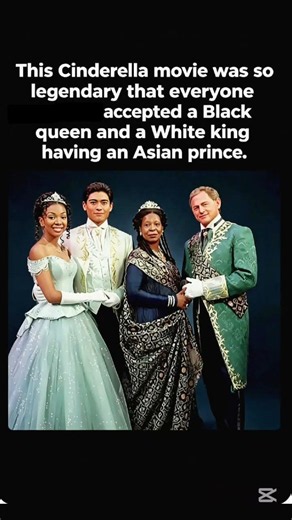 Why 1997 Cinderella Was Peak Nostalgia! 👀✨A Black Queen, White King, & Asian Prince!" #shorts