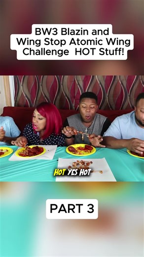 BW3 Blazin and Wing Stop Atomic Wing Challenge HOT Stuff! #fyp #bloveslife #mukbang #food
